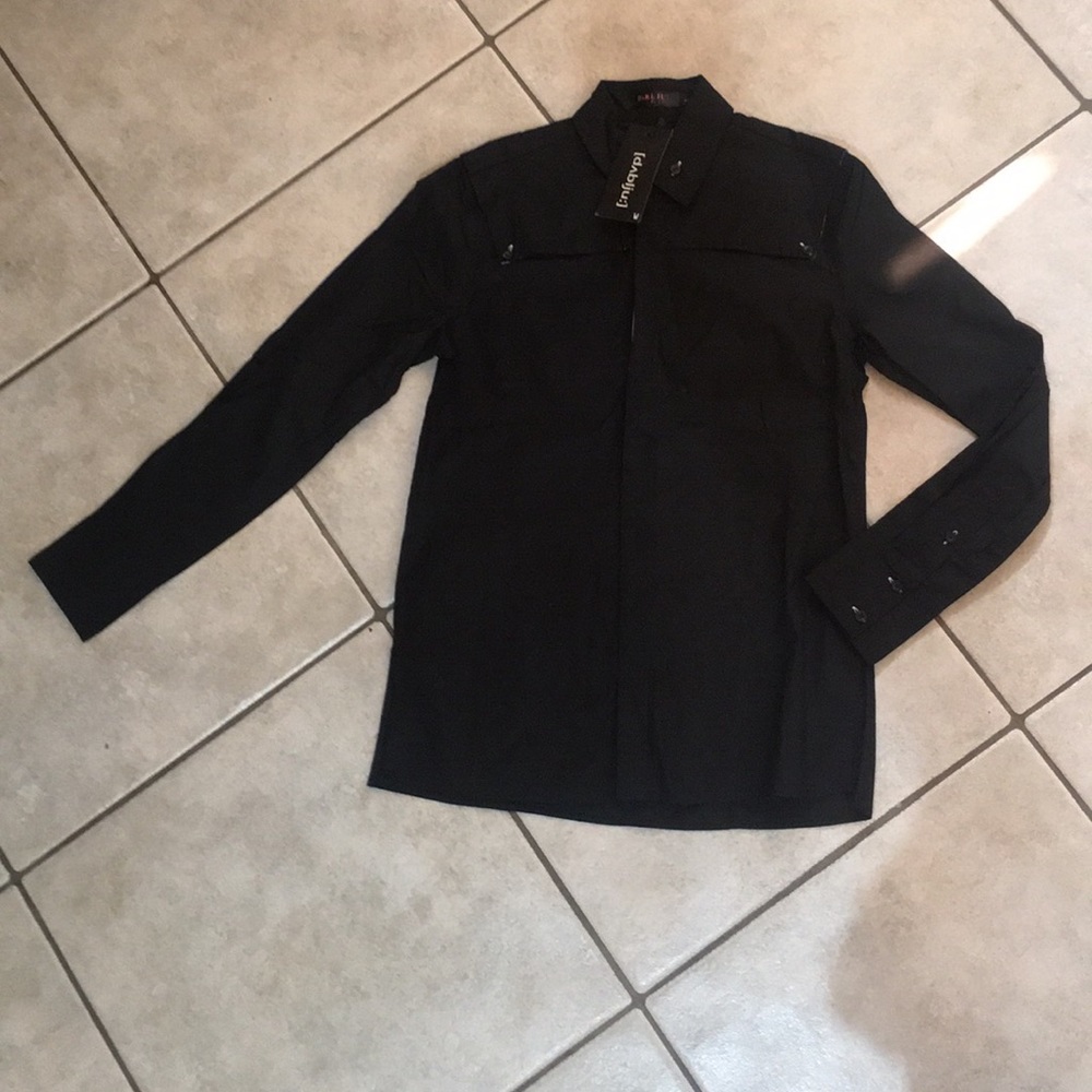 New men’s dablju stretch black shirt.